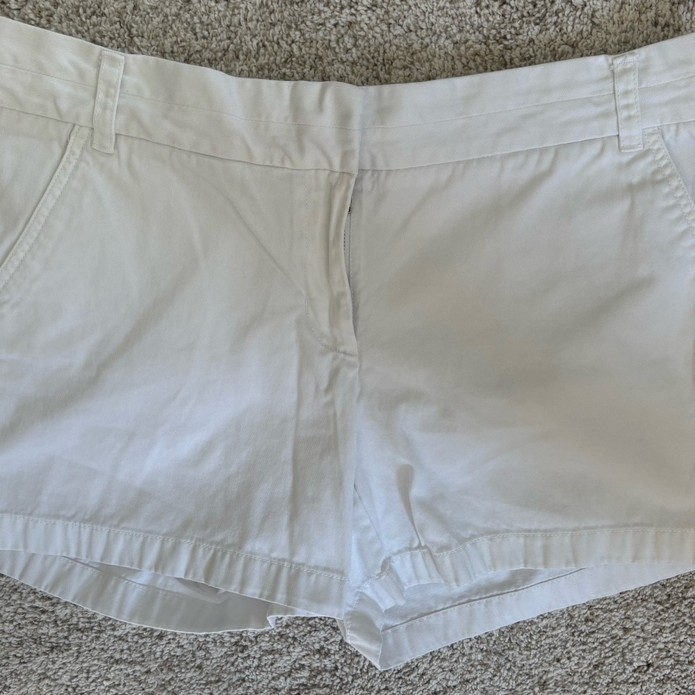 J. Crew 3.5” Classic Chino Shorts - White, Size 12, Like New